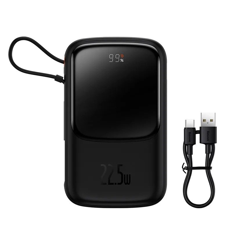 Baseus Power Bank Qpow Pro Digital Display Fast Charge 10000mAh 22.5W Type-C Edition Black